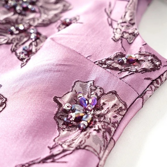 Embellished Satin Dress The Vivvy - Picture 10 of 14